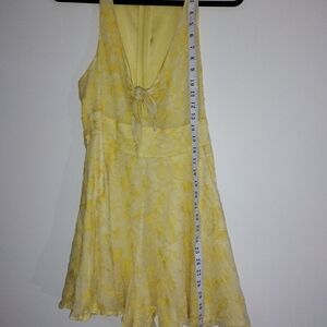 Marciano Pale Yellow Lace Dress